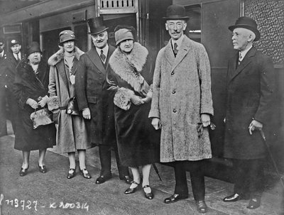 Louis-Alexandre Taschereau, Premier of Quebec, and His Wife Adine Dionne, in London, 14 October 1926 by Agence Rol